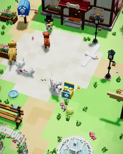 Game scene from Woof Island